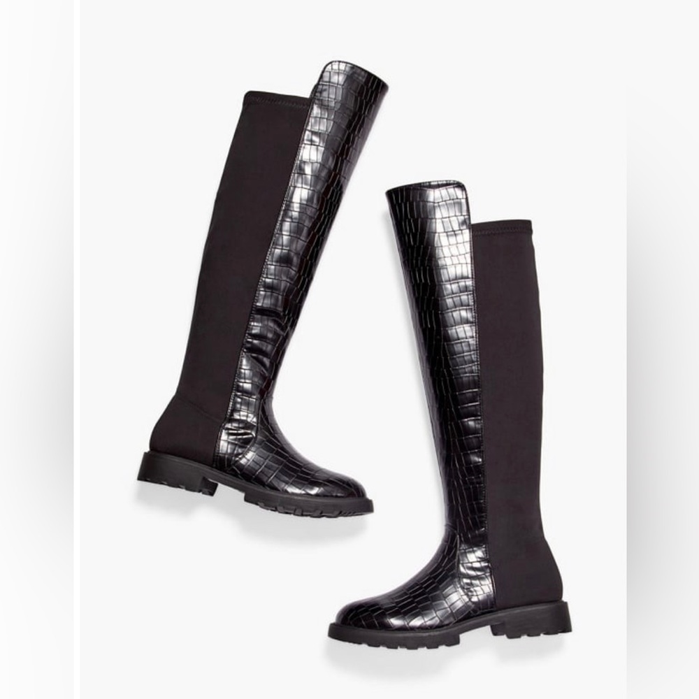 Demi Printed Riding Boot